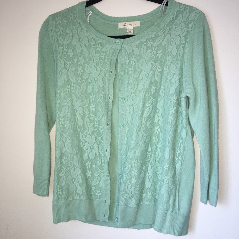 Forever 21 Lace Cardigan